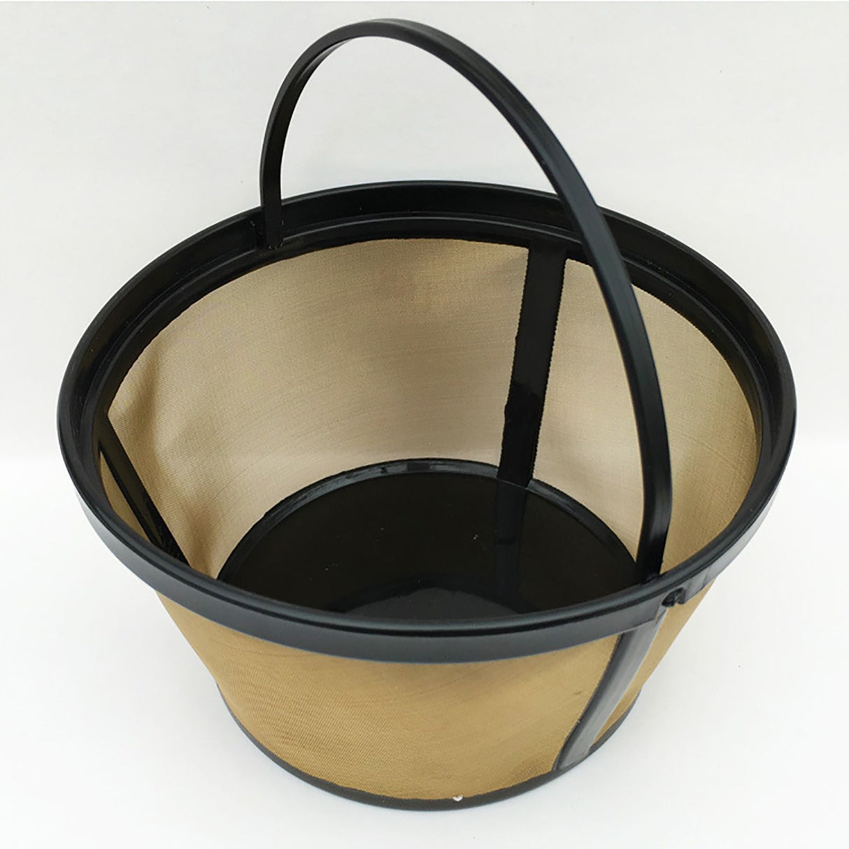 Coffee Filter Stainless Steel Coffee Machine Reusable Cone Coffee Filter Strainer Gold for Home
