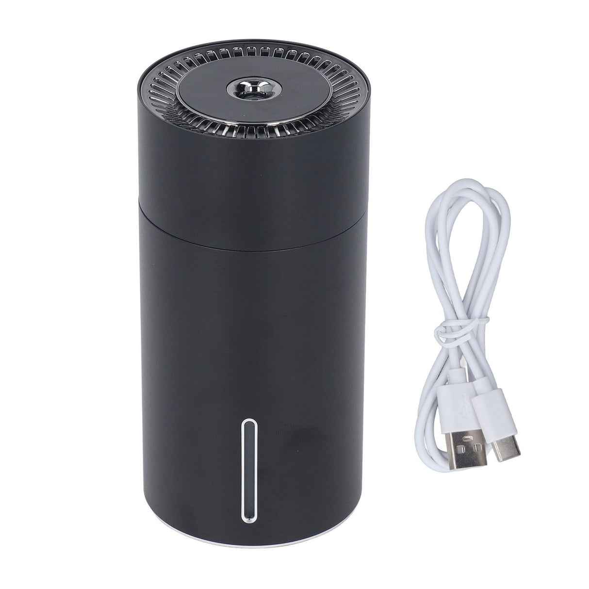 Car Fragrance Humidifier USB 3 Gears Adjustable Automatic Induction Portable Aromatherapy Humidifier with Colorful Light Black