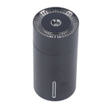 Car Fragrance Humidifier USB 3 Gears Adjustable Automatic Induction Portable Aromatherapy Humidifier with Colorful Light Black - Rear View