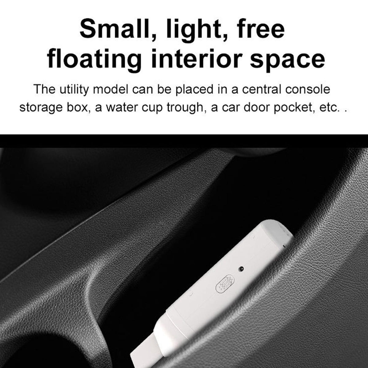 Car Vacuum Cleaner Low Noise USB Charging Mini Handheld Cordless Vacuum Cleaner White