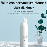 Car Vacuum Cleaner Low Noise USB Charging Mini Handheld Cordless Vacuum Cleaner White - Extra Image