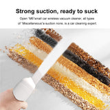 Car Vacuum Cleaner Low Noise USB Charging Mini Handheld Cordless Vacuum Cleaner White