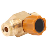 G1/2 14 CO2 Cylinder Refill Adapter High Pressure M18x1.5 Refill CO2 Valve Adapter Thread Converter 5000psi Maximum Pressure Gold - Top-Down View