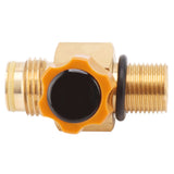 G1/2 14 CO2 Cylinder Refill Adapter High Pressure M18x1.5 Refill CO2 Valve Adapter Thread Converter 5000psi Maximum Pressure Gold - 45-Degree Angle