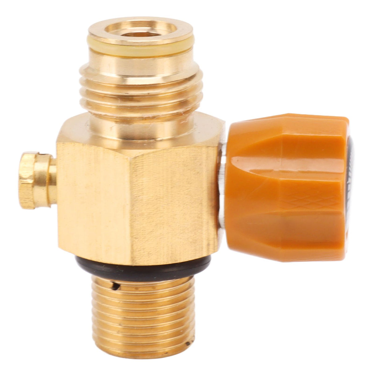 G1/2 14 CO2 Cylinder Refill Adapter High Pressure M18x1.5 Refill CO2 Valve Adapter Thread Converter 5000psi Maximum Pressure Gold