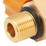G1/2 14 CO2 Cylinder Refill Adapter High Pressure M18x1.5 Refill CO2 Valve Adapter Thread Converter 5000psi Maximum Pressure Gold