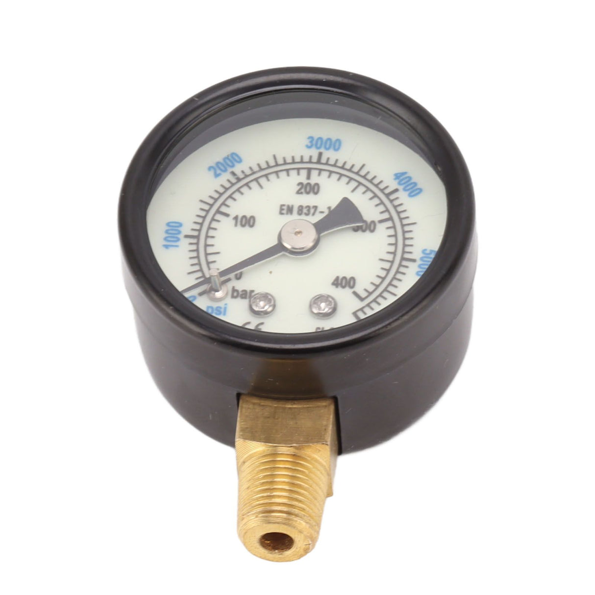 6000psi Dual Scale Pressure Gauge 1/8 Npt Connection Pressure Gauge Suitable For CO2 Aerated Bottle