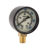 6000psi Dual Scale Pressure Gauge 1/8 Npt Connection Pressure Gauge Suitable For CO2 Aerated Bottle - Top-Down View