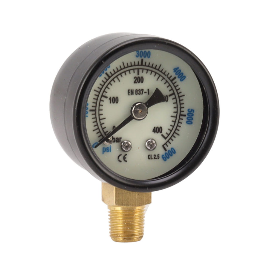 6000psi Dual Scale Pressure Gauge 1/8 Npt Connection Pressure Gauge Suitable For CO2 Aerated Bottle