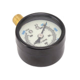 6000psi Dual Scale Pressure Gauge 1/8 Npt Connection Pressure Gauge Suitable For CO2 Aerated Bottle - Rear View
