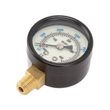 6000psi Dual Scale Pressure Gauge 1/8 Npt Connection Pressure Gauge Suitable For CO2 Aerated Bottle - Close-Up Angle