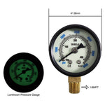 6000psi Dual Scale Pressure Gauge 1/8 Npt Connection Pressure Gauge Suitable For CO2 Aerated Bottle
