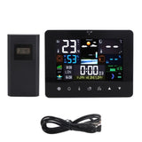 Colorful Touch Screen Digital Weather Forecast Station Wireless Indoor Outdoor Thermometer