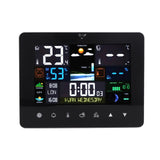 Colorful Touch Screen Digital Weather Forecast Station Wireless Indoor Outdoor Thermometer - Front View
