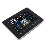Colorful Touch Screen Digital Weather Forecast Station Wireless Indoor Outdoor Thermometer - Low Angle