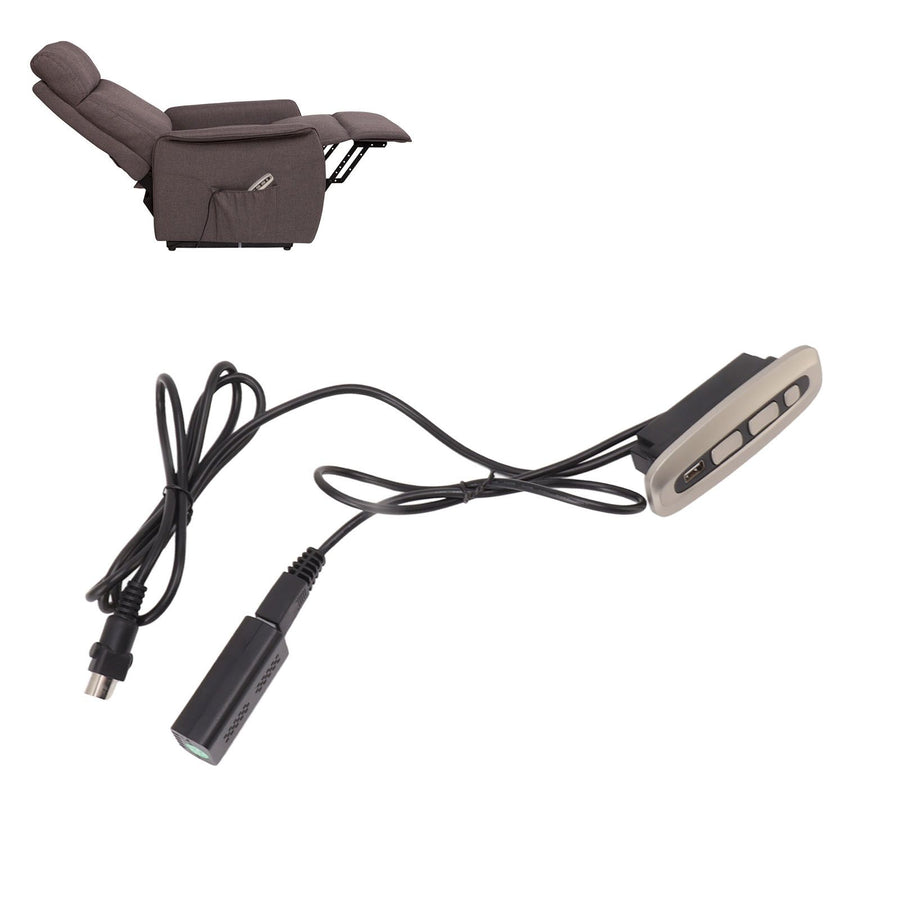 Electric Recliner Switch Multifunctional 5 Button 5 Pin USB Charging Electric Sofas Remote Control for Home Use