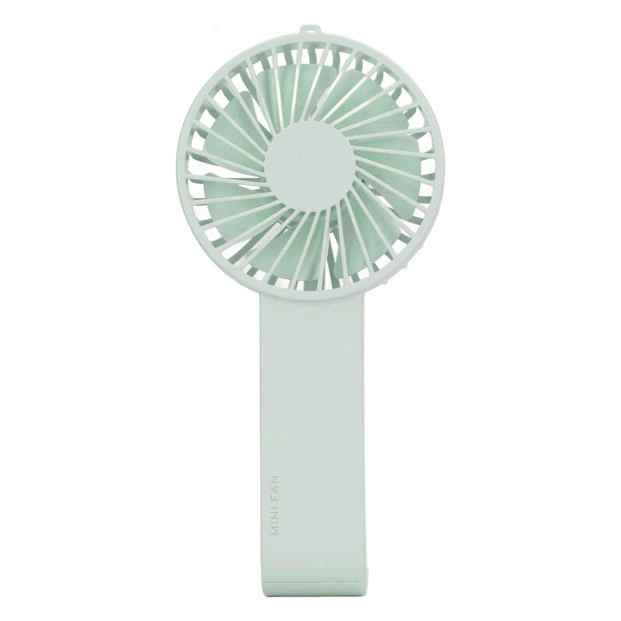 Mini Handheld Fan Foldable Portable Fan USB Rechargeable Fan For Home Office Travel Green