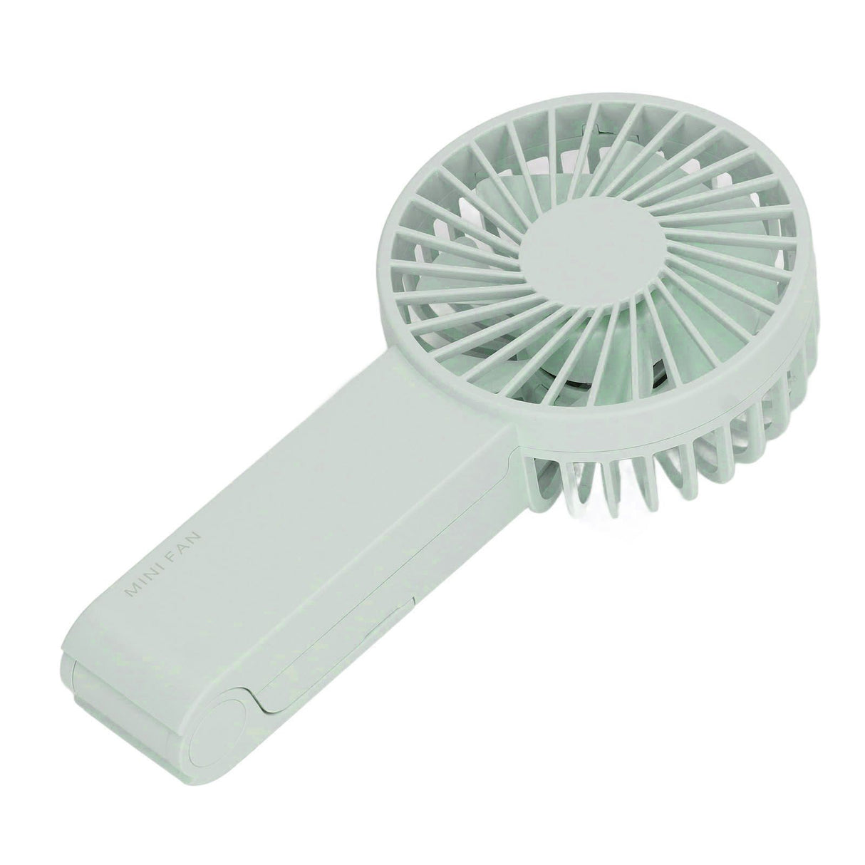 Mini Handheld Fan Foldable Portable Fan USB Rechargeable Fan For Home Office Travel Green