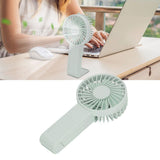 Mini Handheld Fan Foldable Portable Fan USB Rechargeable Fan For Home Office Travel Green