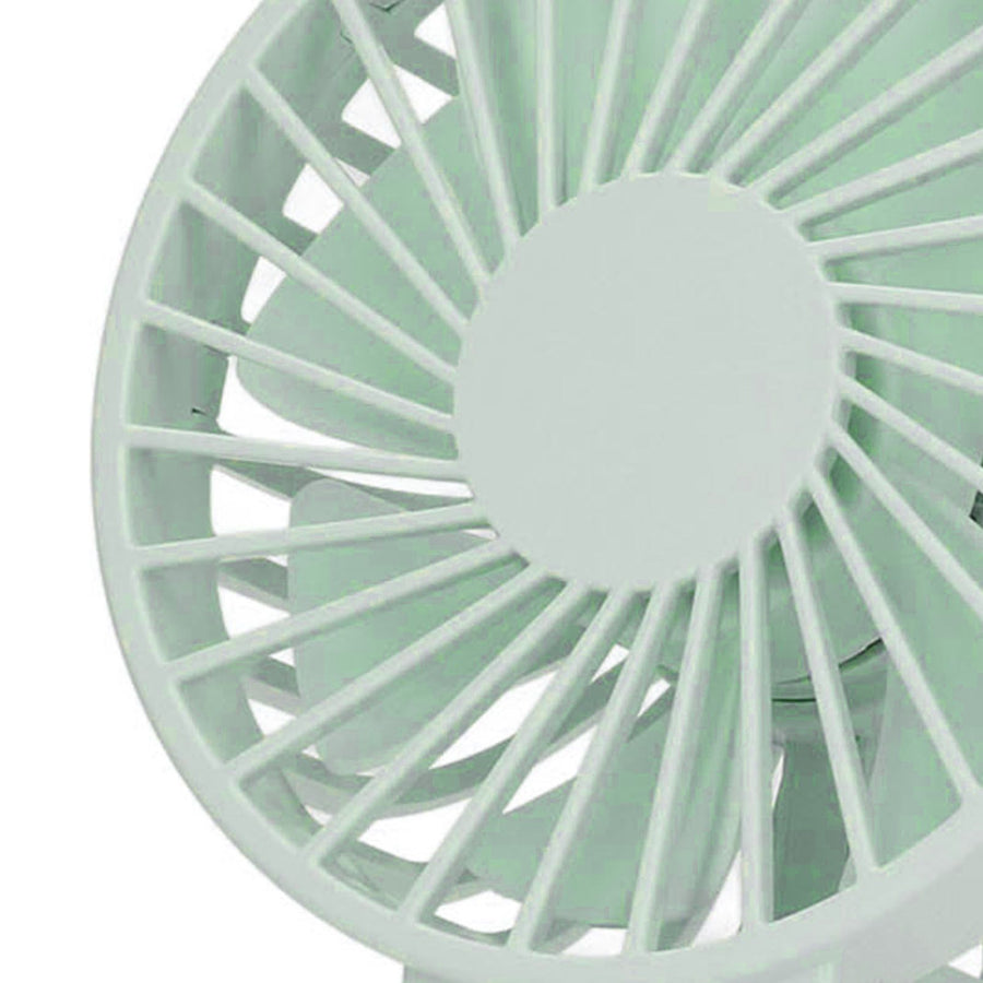 Mini Handheld Fan Foldable Portable Fan USB Rechargeable Fan For Home Office Travel Green