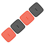 Reusable Air Fryer Mats Stick Proof Dishwasher Safe Oil Resistant Silicone Air Fryer Liner for Oven Red Black 4pcs 21cm/8.3in - Side View