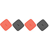 Reusable Air Fryer Mats Stick Proof Dishwasher Safe Oil Resistant Silicone Air Fryer Liner for Oven Red Black 4pcs 21cm/8.3in - Extra Image