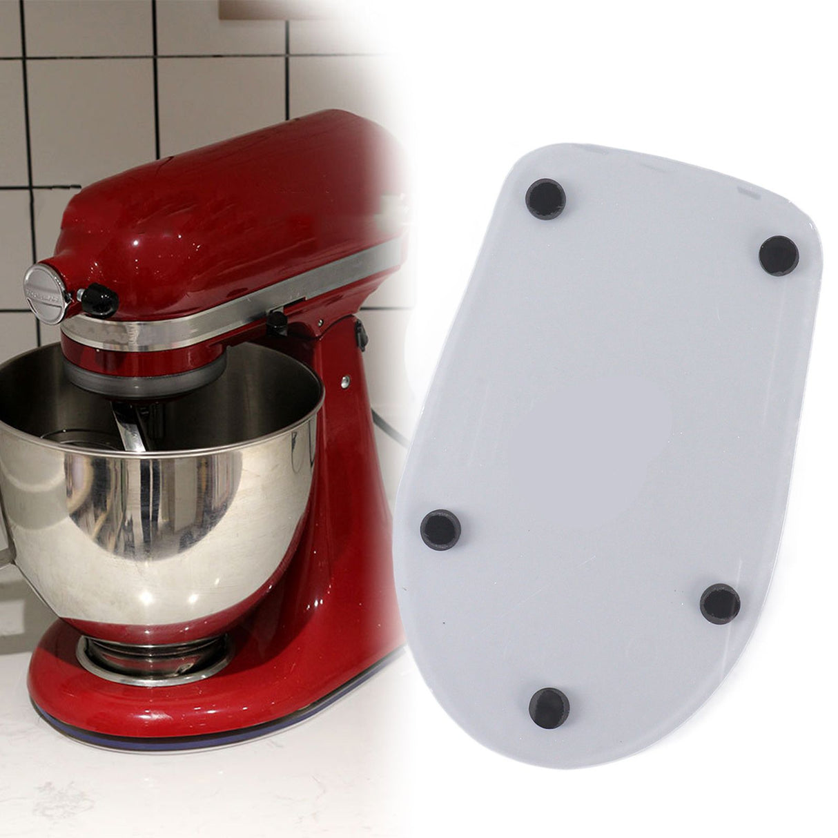 Mixer Slider Mat Acrylic 34x21cm Lightweight Countertop Coffee Maker Blender Sliding Pad Anti Slip Kitchen Aid Mixer Accessories