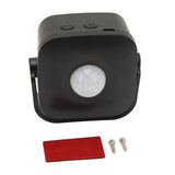 Entrance Welcome Doorbell Infrared Motion Sensor Alarm Detector Audio Player for Shop Store Black - Front View