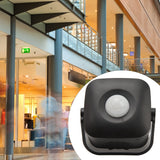Entrance Welcome Doorbell Infrared Motion Sensor Alarm Detector Audio Player for Shop Store Black - Extra Image