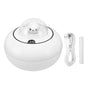 Mini Humidifier Cute Cat Sculpture Portable Quiet Desktop Air Humidifier for Home Office USB Plug in White
