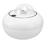 Mini Humidifier Cute Cat Sculpture Portable Quiet Desktop Air Humidifier for Home Office USB Plug in White - 45-Degree Angle