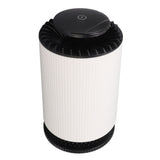 Home Air Purifier Desktop Air Cleaner Small Table Lamp with Filter for Bedroom Office Elegant White - Front View