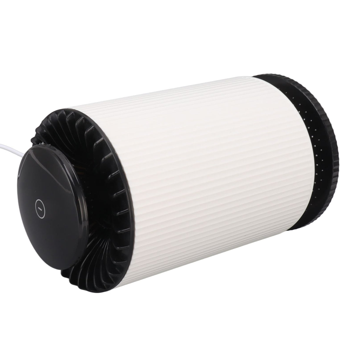 Home Air Purifier Desktop Air Cleaner Small Table Lamp with Filter for Bedroom Office Elegant White