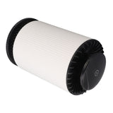 Home Air Purifier Desktop Air Cleaner Small Table Lamp with Filter for Bedroom Office Elegant White - 45-Degree Angle