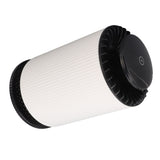 Home Air Purifier Desktop Air Cleaner Small Table Lamp with Filter for Bedroom Office Elegant White