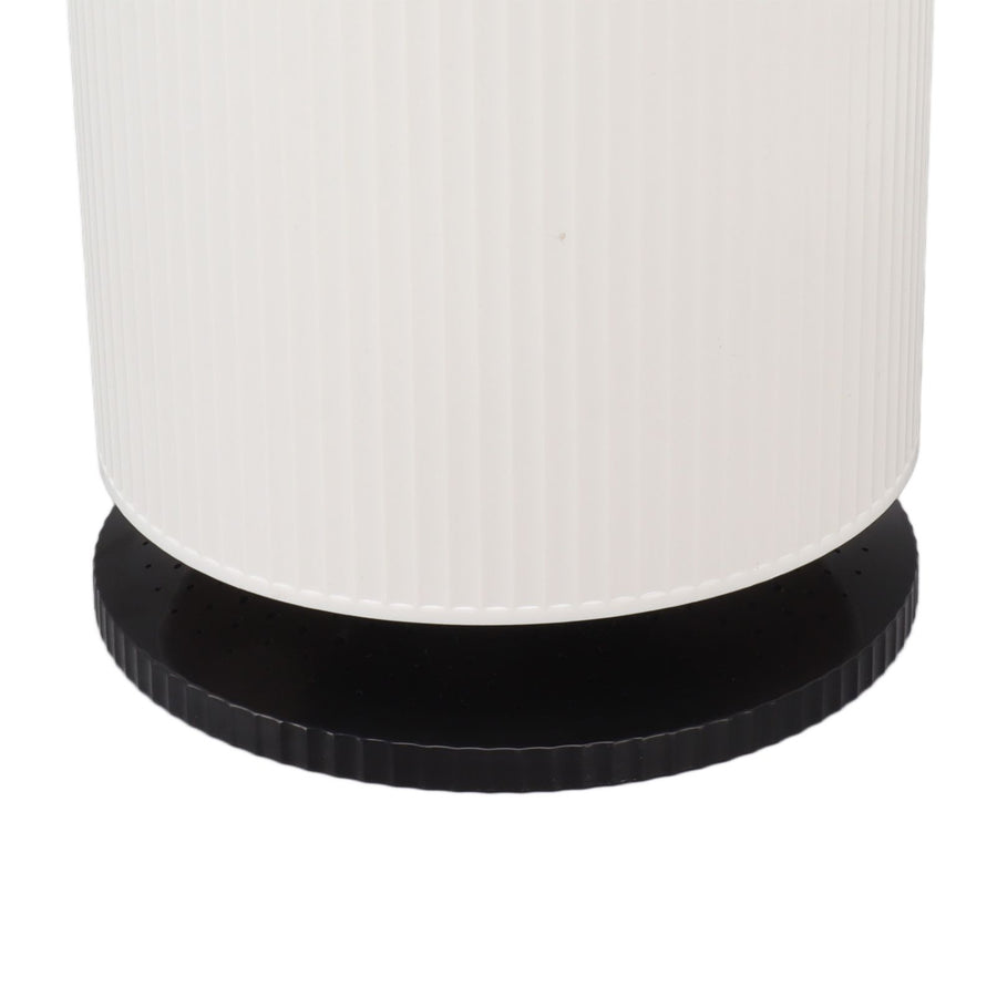 Home Air Purifier Desktop Air Cleaner Small Table Lamp with Filter for Bedroom Office Elegant White