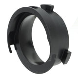 Coffee Powder Ring 51mm Aluminium Alloy Hands Free Dosing Funnel For Delonghi 9 Series 9335 9155 9355 9665 Black - Top-Down View