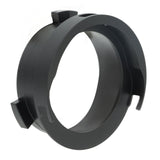 Coffee Powder Ring 51mm Aluminium Alloy Hands Free Dosing Funnel For Delonghi 9 Series 9335 9155 9355 9665 Black - 45-Degree Angle