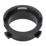 Coffee Powder Ring 51mm Aluminium Alloy Hands Free Dosing Funnel For Delonghi 9 Series 9335 9155 9355 9665 Black - Close-Up Angle