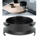 Coffee Powder Ring 51mm Aluminium Alloy Hands Free Dosing Funnel For Delonghi 9 Series 9335 9155 9355 9665 Black - Extra Image