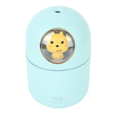 Humidifier Aroma Diffuser USB Power Supply 300ml Capacity Auto Shutdown Home Decoration for Room Office Blue Cow - Top-Down View