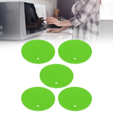 5PCS Silicone Trivet Mats Round Multipurpose Heat Resistant Non Slip Pads Pot Holders for Hot Pot Hot Dishes Green - Extra Image