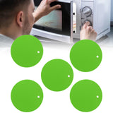 5PCS Silicone Trivet Mats Round Multipurpose Heat Resistant Non Slip Pads Pot Holders for Hot Pot Hot Dishes Green - Extra Image