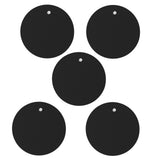 5PCS Silicone Trivet Mats Round Multipurpose Heat Resistant Non Slip Pads Pot Holders for Hot Pot Hot Dishes Black