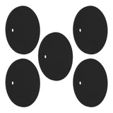 5PCS Silicone Trivet Mats Round Multipurpose Heat Resistant Non Slip Pads Pot Holders for Hot Pot Hot Dishes Black