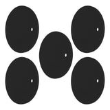5PCS Silicone Trivet Mats Round Multipurpose Heat Resistant Non Slip Pads Pot Holders for Hot Pot Hot Dishes Black