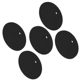 5PCS Silicone Trivet Mats Round Multipurpose Heat Resistant Non Slip Pads Pot Holders for Hot Pot Hot Dishes Black