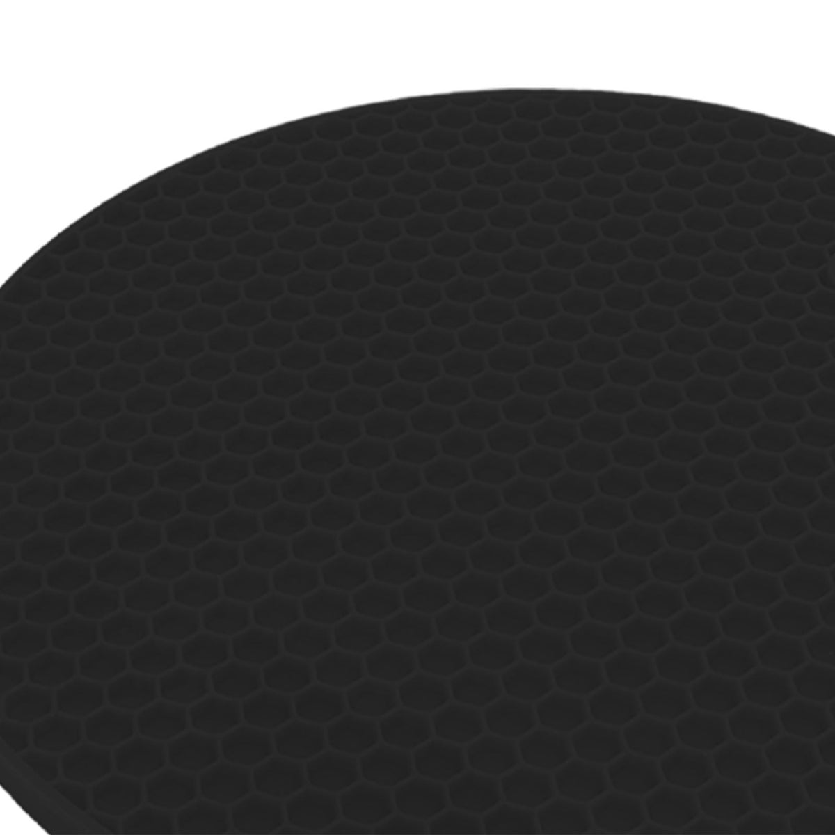 5PCS Silicone Trivet Mats Round Multipurpose Heat Resistant Non Slip Pads Pot Holders for Hot Pot Hot Dishes Black