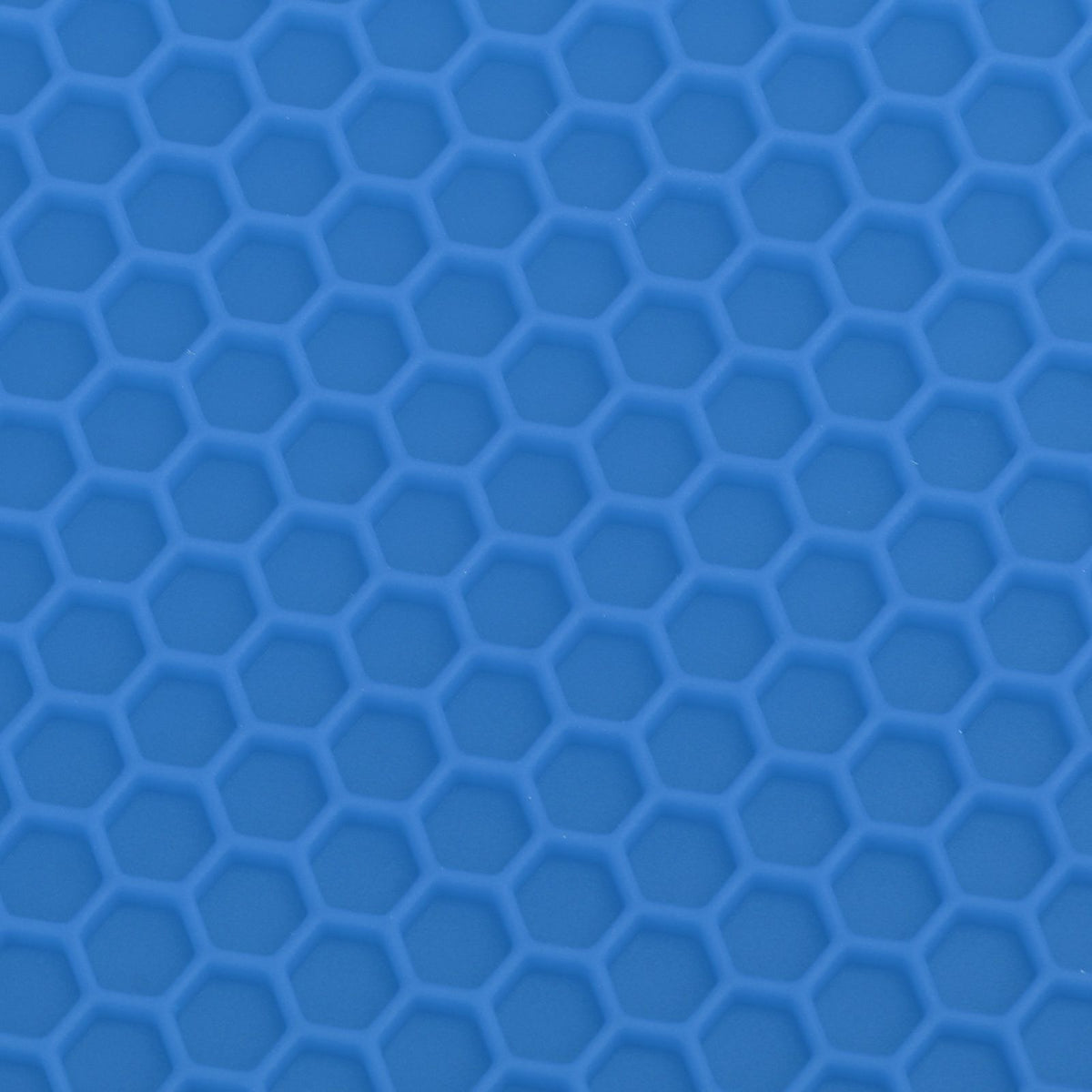 5Pcs Silicone Trivet Mat Square Round Honeycomb Hot Pad Non Slip Heat Resistant for Hot Plate Pans Kitchen Pots Blue