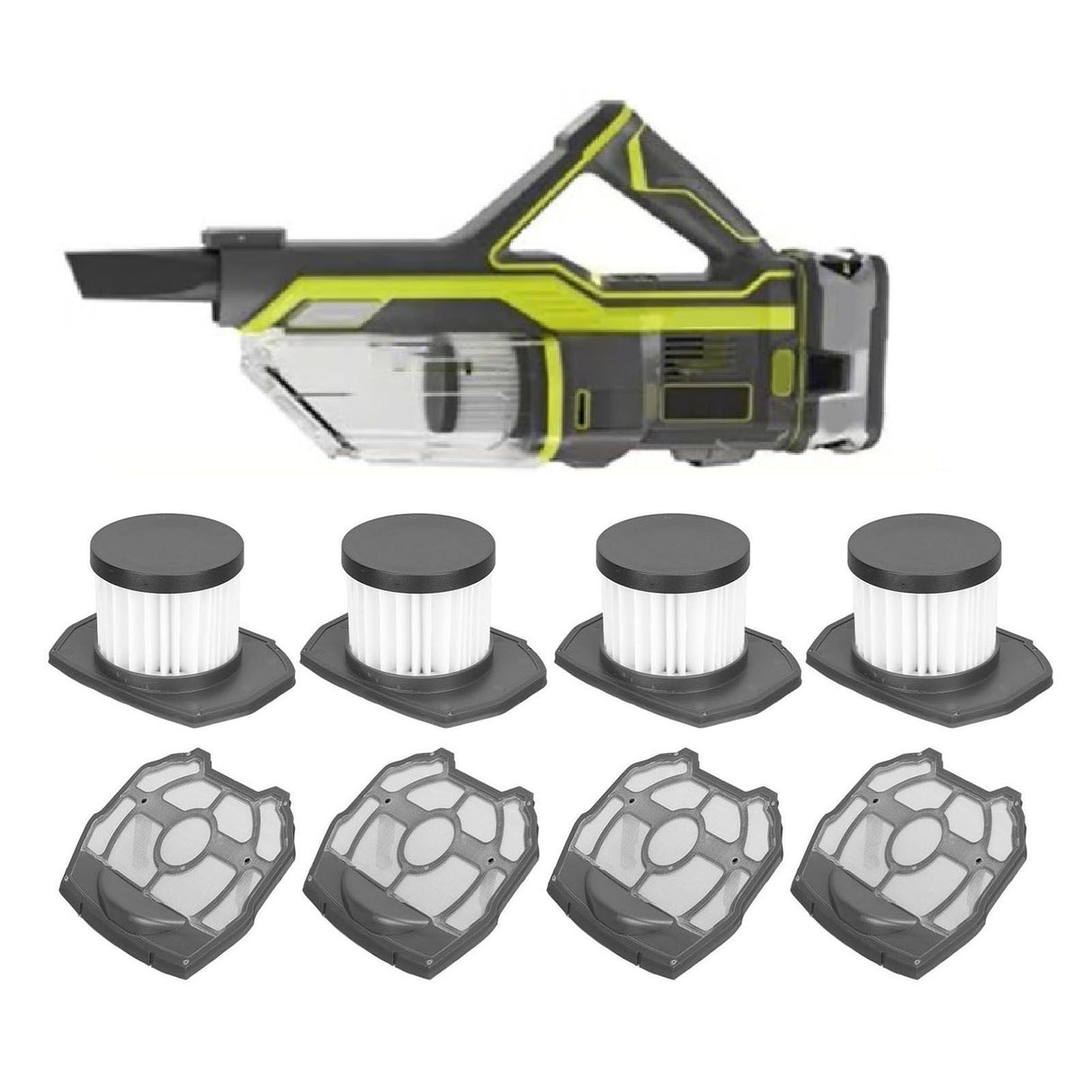 4PCS Vacuum Cleaner Filter Replacement Easy to Disassemble Vacuum Filter Replacement for Ryobi P718 313282002